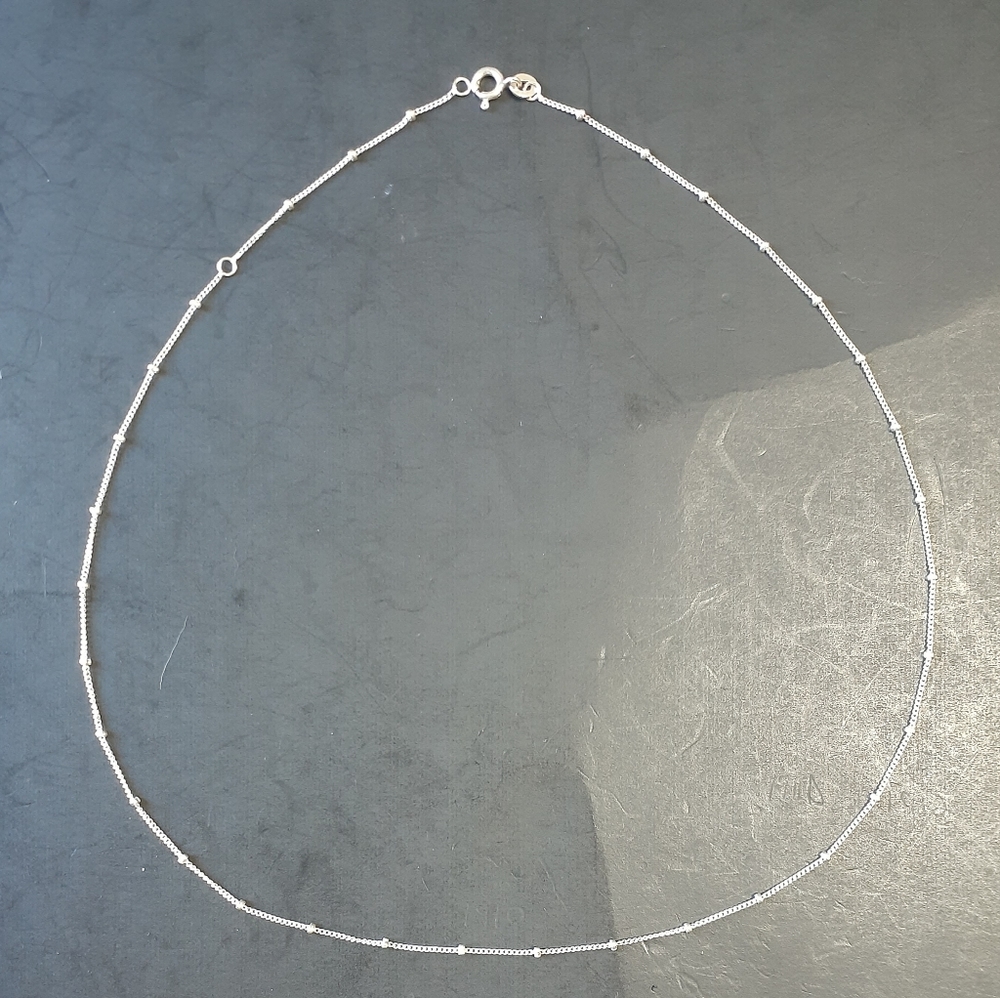 Vintage Sterling Silver Chain Necklace 925